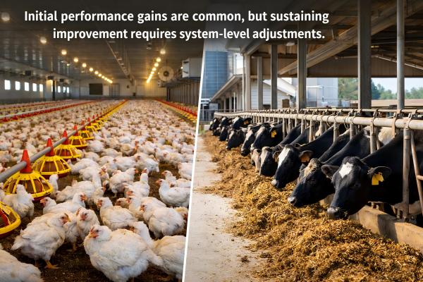 livestock performance improvement and plateau