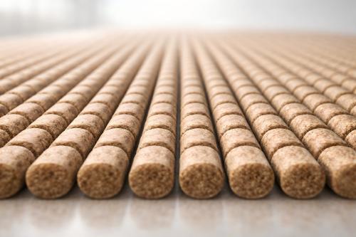 uniform feed pellets representing batch consistency in fermentation products