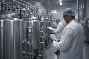 quality control in fermentation production facility